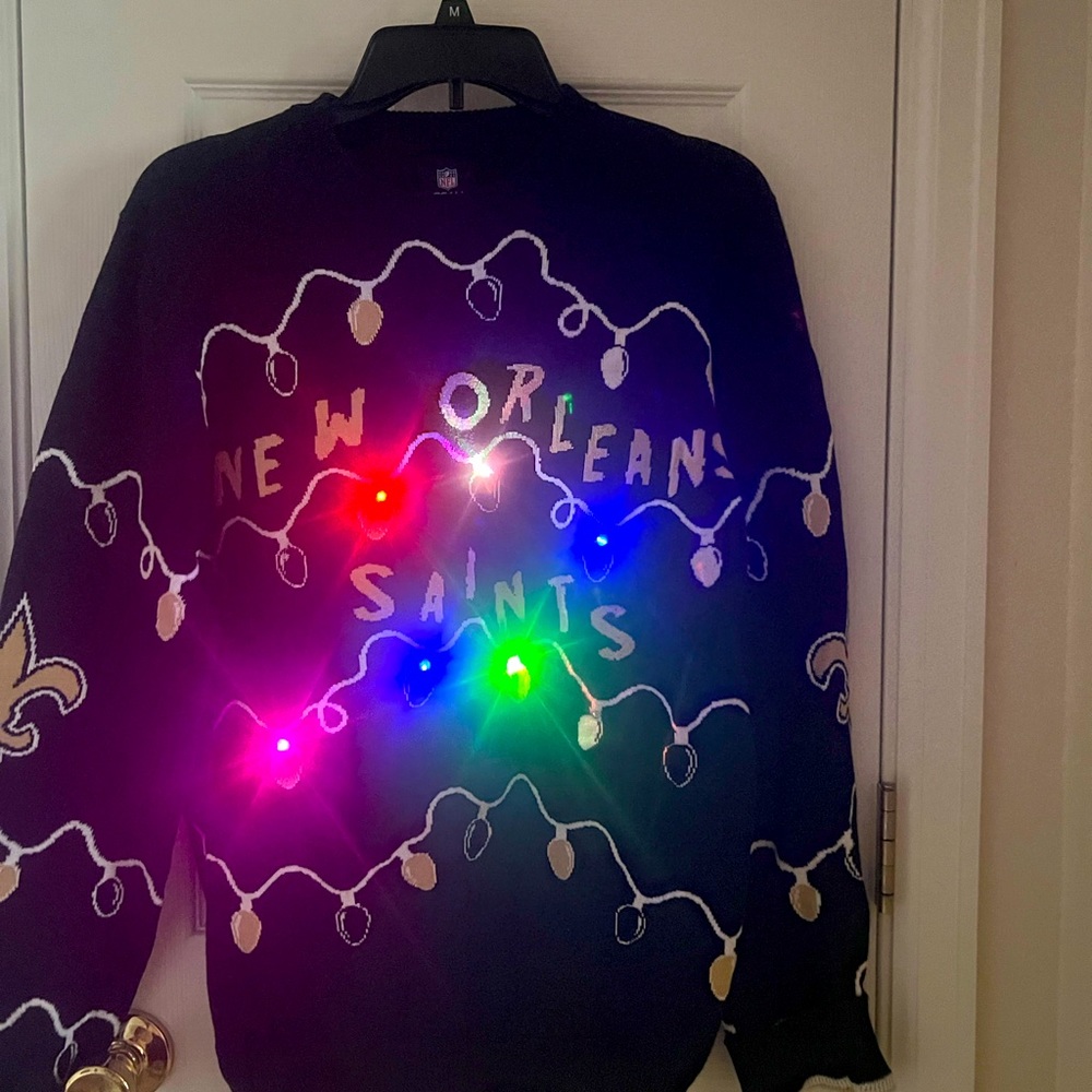 New Orleans Saints lit sweater